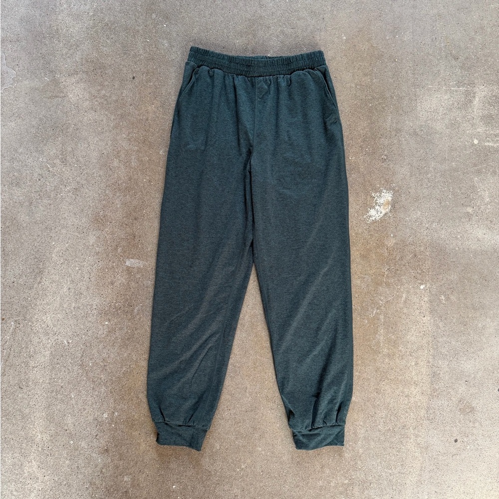 Quince Flowknit Boyfriend Joggers Heathered Green Size Small Athleisure Jogger - Picture 6 of 10
